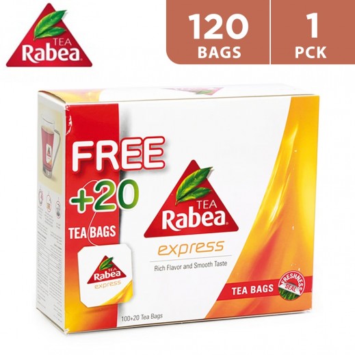 Rabea Orginal 100 + 20 Tea Bags - delivered by Taw9eel Fast