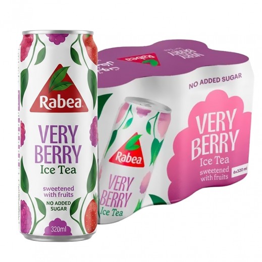 Rabea No Added Sugar Very Berry Ice Tea 6 × 320ml