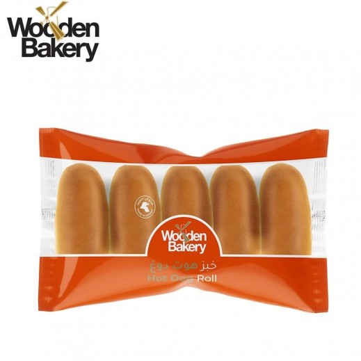 Wooden Bakery Hot Dog Bread Roll 320 g