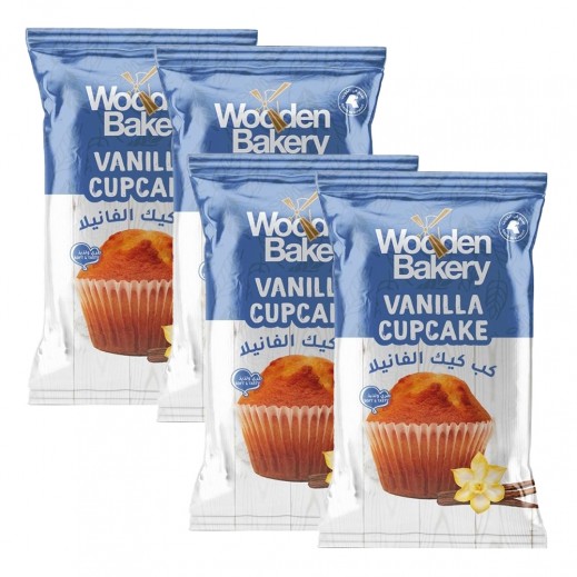 Wooden Bakery Vanilla Cupcake 4 x 50g