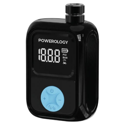 Powerology Portable Electric Tire Inflator - delivered by Taw9eel within 2 Business Days