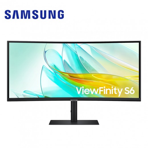 Samsung 34" ViewFinity S6 S65UC 100Hz Curved Monitor - delivered by Taw9eel within 2 Business Days