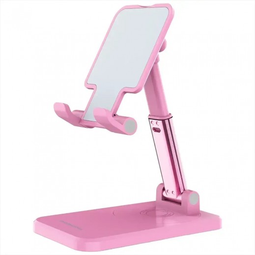 Porodo Desktop Phone & Tablet Stand with Adjustable Telescopic Rod - delivered by Taw9eel within 2 Business Days