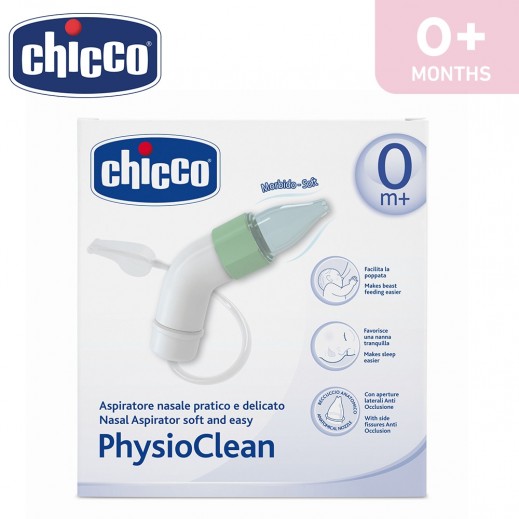 Chicco Physioclean Nasal Aspirator Soft And Easy (0+ Months) - delivered by Taw9eel Fast