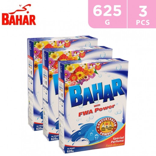 Bahar Fresh Blossom Detergent Powder 3 x 625 g - delivered by Taw9eel Fast