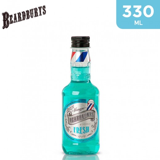 Beardburys Fresh Shampoo – Erfrischendes Shampoo Mit Menthol & Aloe Vera, Für Fettiges Haar, Ohne Parabene, Reinigt & Spendet Feuchtigkeit