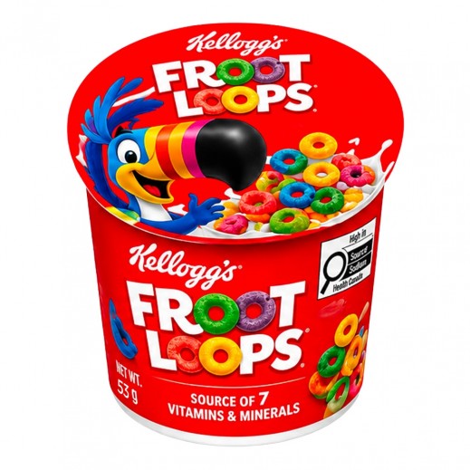 Kellogg's 8 Vitamins and Minerals Froot Loops 53g - delivered by Taw9eel Fast