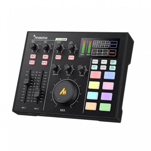 Maonocaster All-In-One Podcast Production Studio - Black - delivered by Taw9eel within 2 Business Days