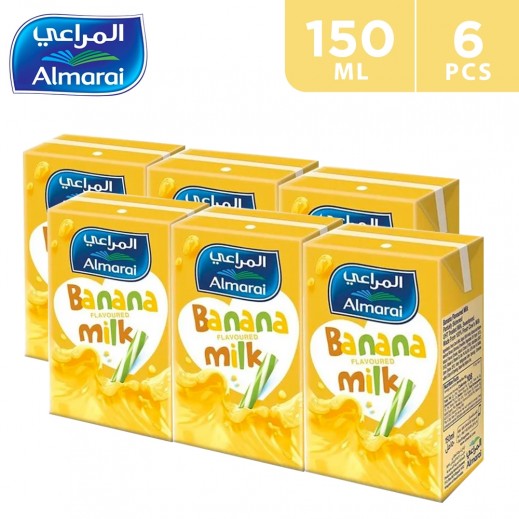 Almarai UHT Banana Flavoured Milk 6×150 ml 