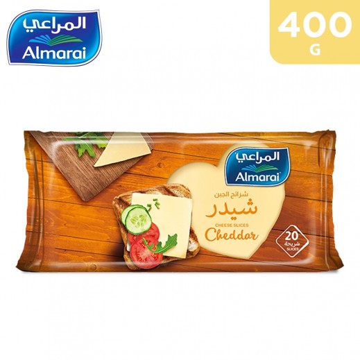 Almarai Cheese Slices Cheddar 400 g - delivered by Taw9eel Fast
