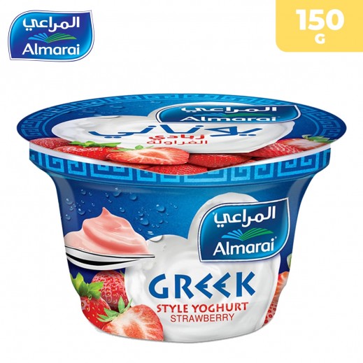Almarai Greek Style Strawberry Yoghurt 150 g - delivered by Taw9eel Fast
