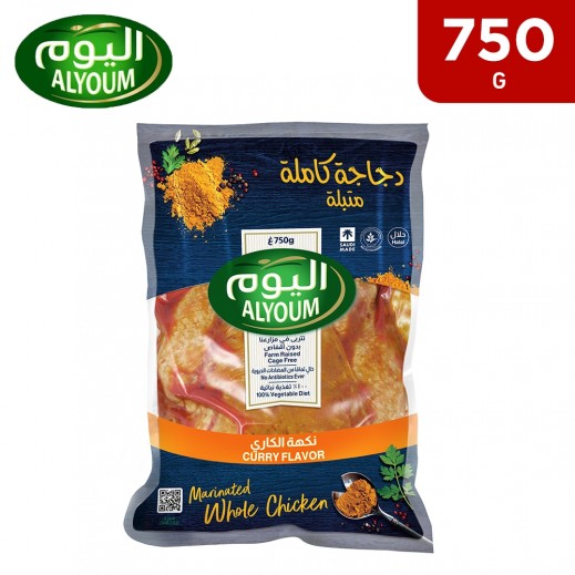 Alyoum Chilled Curry Flavor Marinated Whole Chicken 750 g