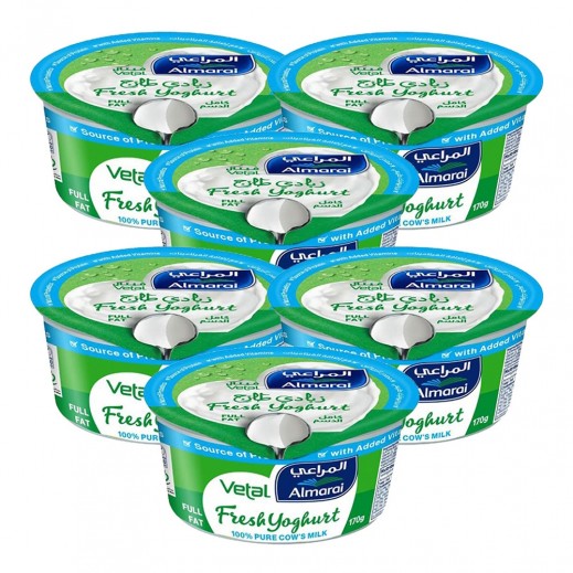 Almarai Full Fat Yoghurt 6 x 170 g - delivered by Taw9eel Fast
