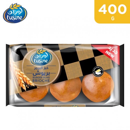Lusine Brioche Burger Buns (400 g) - delivered by Taw9eel Fast