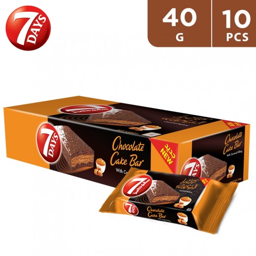 7Days Chocolate Cake Bar With Caramel Filling 10 × 40 g