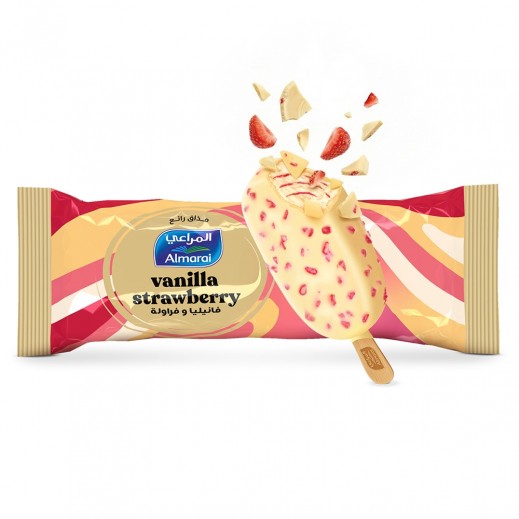 Almarai Vanilla Strawberry Stick Ice Cream 90ml - delivered by Taw9eel Fast