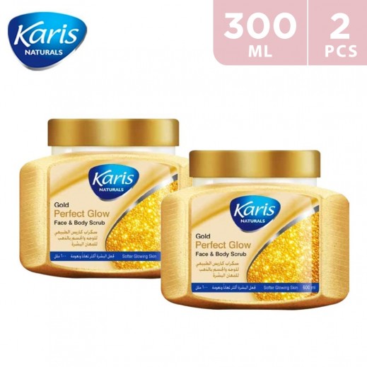 Karis Perfect Glow Gold Face & Body Scrub 2 x 300 ml 