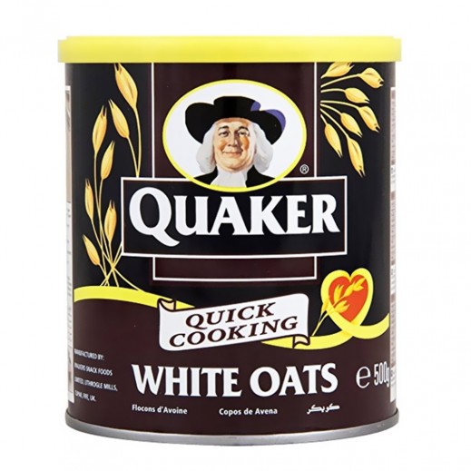 Quaker White Oats 500 g - delivered by Taw9eel Fast