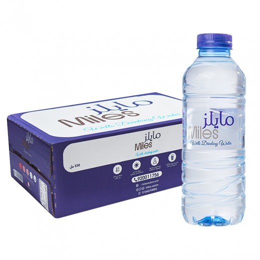 Miles Drinking Water 40 x 330 ml - delivered by Taw9eel Fast