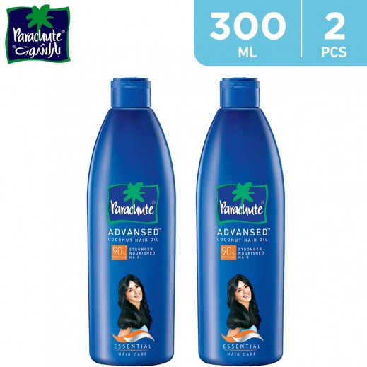 Parachute Advanced Coconut Hair Oil 2 x 300 ml  - delivered by Taw9eel Fast