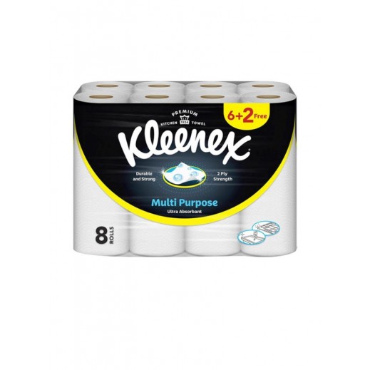 Kleenex Premium Kitchen Towel Rolls (6 + 2 Free) - delivered by Taw9eel Fast
