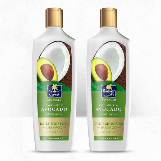 Parachute Advansed Coconut & Avocado Daily Moist Shampoo 2 x 340 Ml - delivered by Taw9eel Fast