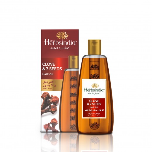 Herbsindia Clove & 7 Seeds Hair Oil 180 Ml - delivered by Taw9eel Fast