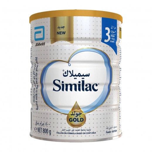 Similac Gold Stage 3 Follow On Formula 800 g 1-3 Years - delivered by Taw9eel Fast