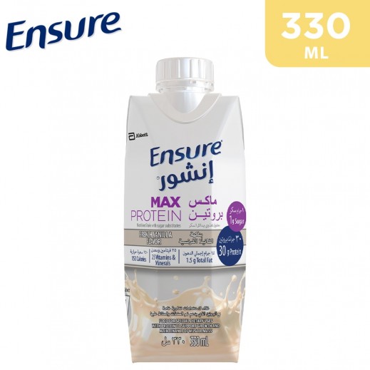 Ensure Max Protein French Vanilla Flavor Drink 330 ml - delivered by Taw9eel Fast