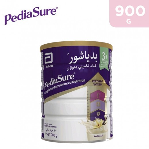 PediaSure Vanilla Complementary Balanced Nutrition 900 g - 3-10 Years - delivered by Taw9eel Fast