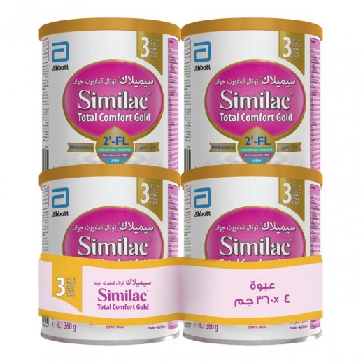 Similac Total Comfort Gold Stage 3 – 4 x 360 gm (1–3 Years)