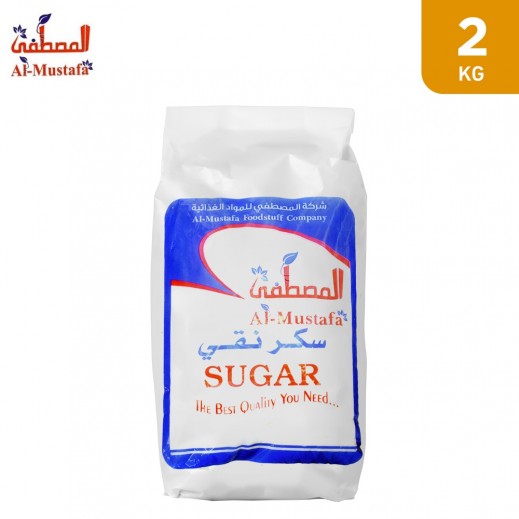Al-Mustafa Fine Sugar 2 kg - delivered by Taw9eel Fast