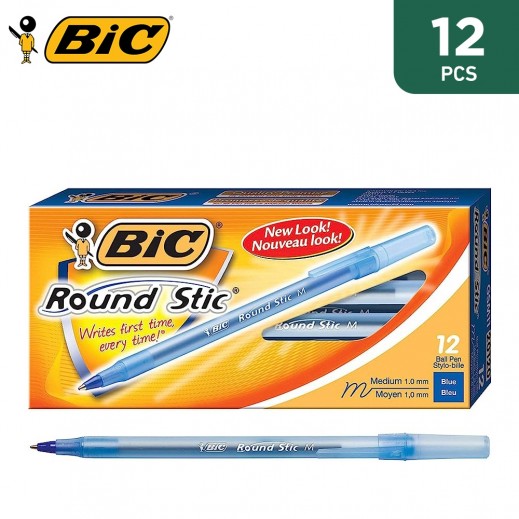 Bic Round Stic Super Pen 12 Ball Pen
