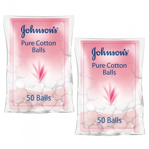 Johnson’s Cotton Balls 2 x 50 Pieces