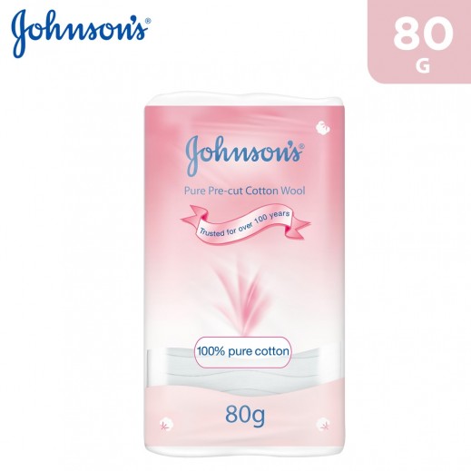 Johnson's Baby Cotton Wool 80g - delivered by Taw9eel Fast