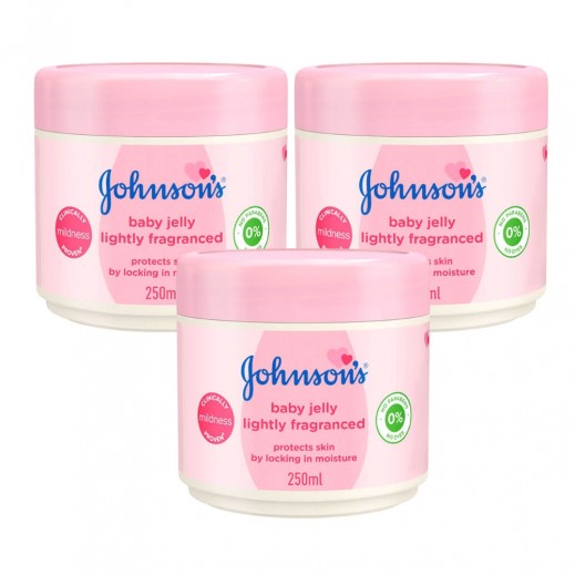 Johnson's Lightly Fragranced Baby Jelly 3 × 250 ml
