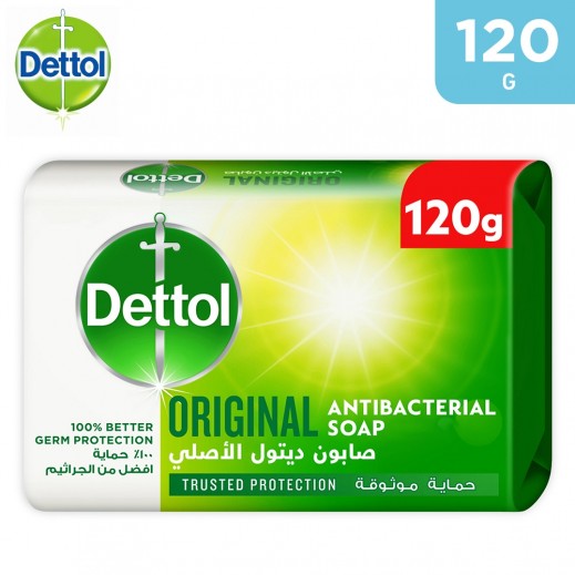 Dettol Original Antibacterial Bar Soap 120 g - delivered by Taw9eel Fast