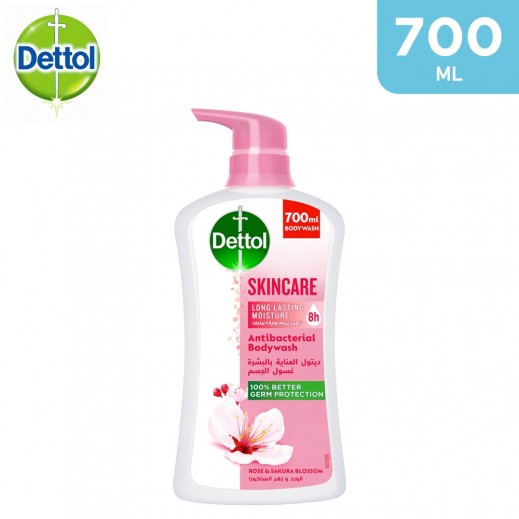 Dettol Skincare Rose & Sakura Blossom Antibacterial Body Wash 700 ml