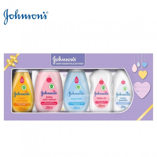 Johnson's Baby Essentials Gift Box - delivered by Taw9eel Fast