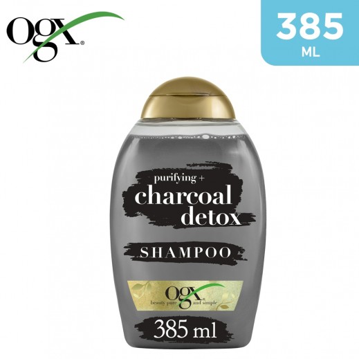 Buy OGX Purifying Charcoal Detox Shampoo 385 ml توصيل