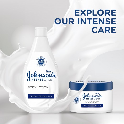 Buy Johnson's Intense Face & Body Cream 300 ml توصيل