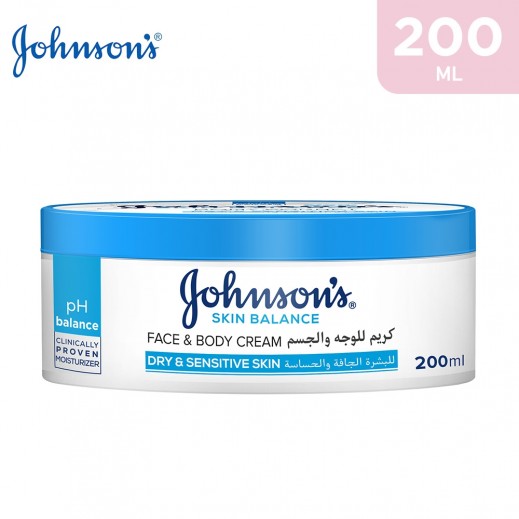 Johnson'S Skin Balance Face & Body Cream 200 ml