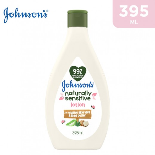 Johnson's Baby Lotion Naturally Sensitive 395ml - delivered by Taw9eel Fast