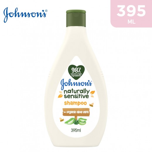 Johnson's Baby Naturally Sensitive Aloe Vera Shampoo 395ml - delivered by Taw9eel Fast