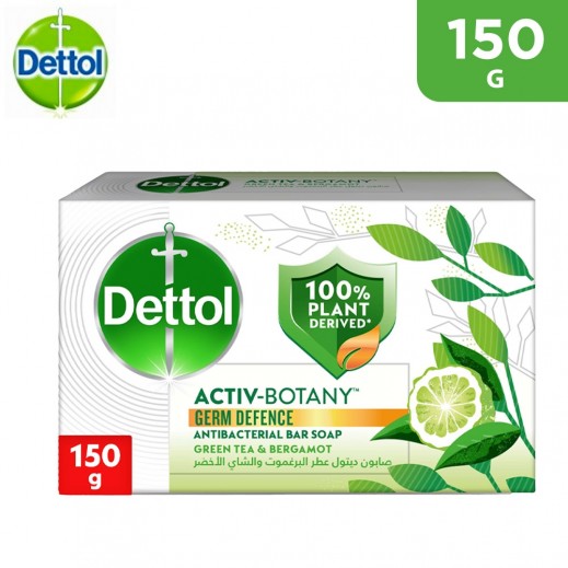 Dettol Antibacterial Green Tea & Bergamot Bar Soap 150 g