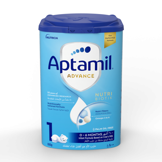 Aptamil Advance Stage 1 Infant Formula 800 g 0-6 Months - delivered by Taw9eel Fast