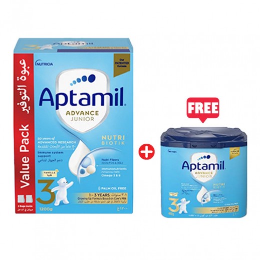 Aptamil Baby Formula Stage 3 (1200 g + 400 g Free) - delivered by Taw9eel Fast