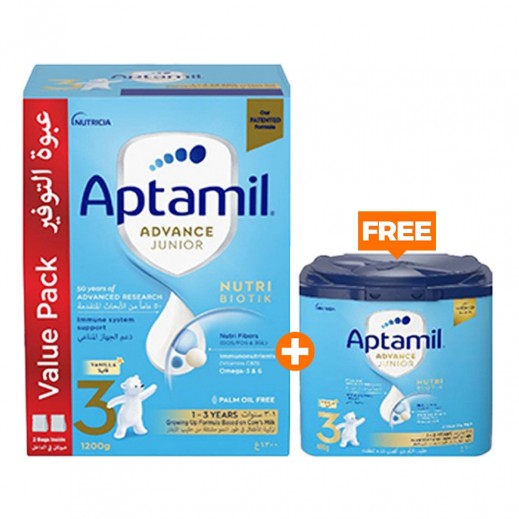 Aptamil Baby Formula Stage 3 1200g + 400g Free - delivered by Taw9eel Fast