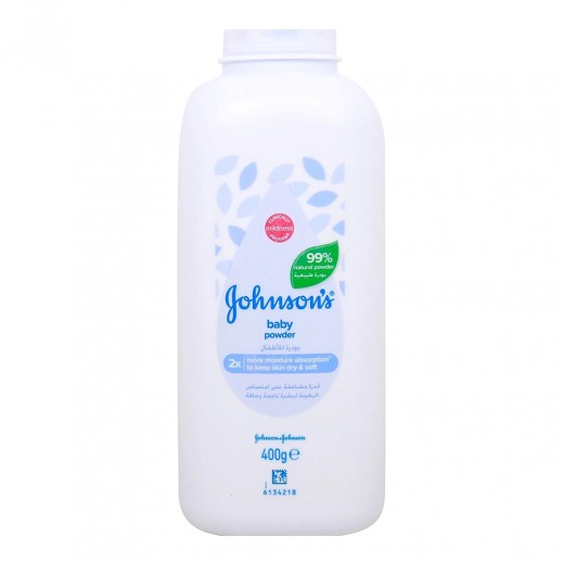 Johnson's Natural Cornstarch Formulation Baby Powder 400 g - delivered by Taw9eel Fast