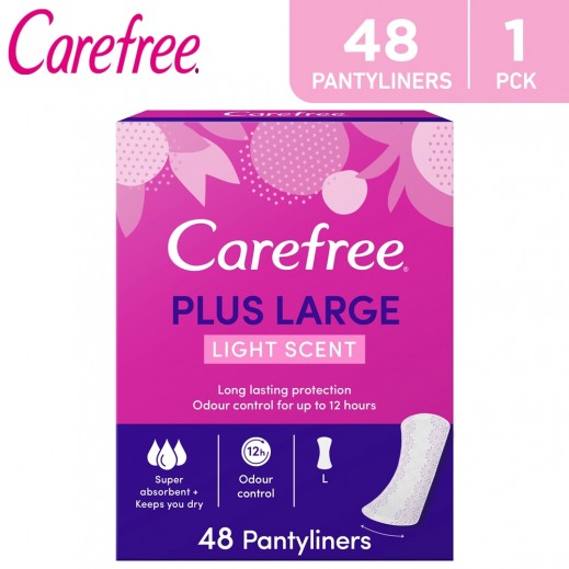 Carefree Large Pack of 48 Pantyliners - delivered by Taw9eel Fast
